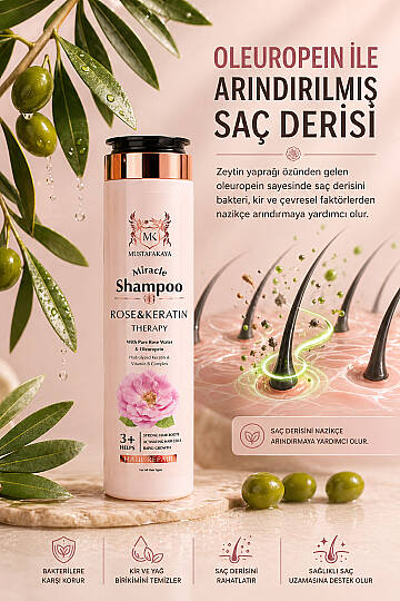 MK Gül Keratin Özlü Besleyici Şampuan - 2