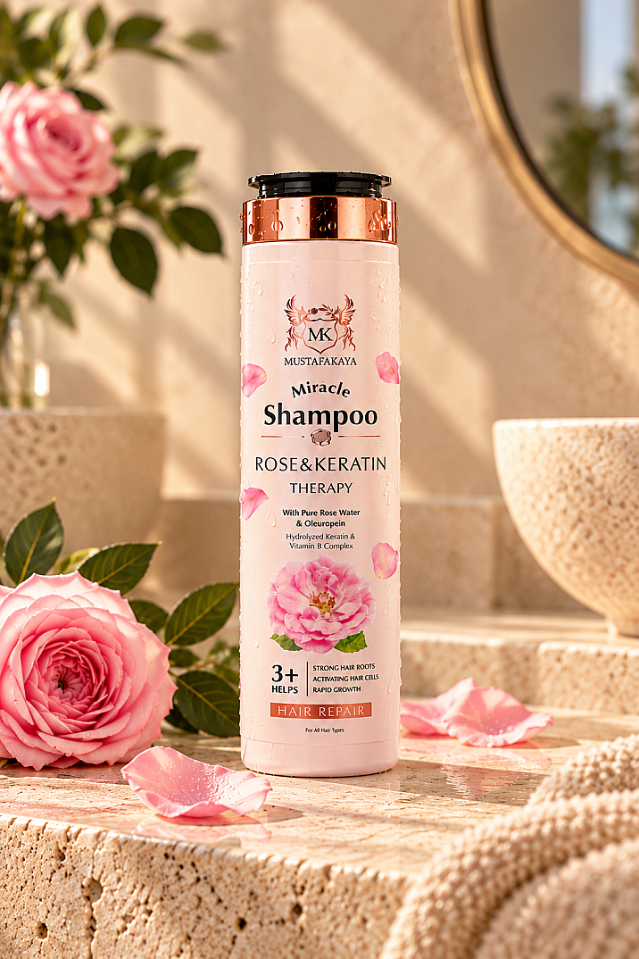 MK Gül Keratin Özlü Besleyici Şampuan - 1